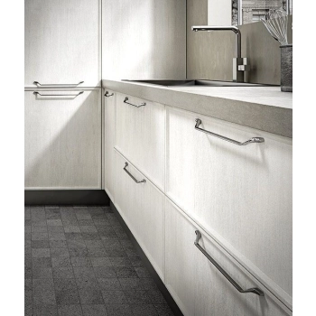 UCHWYT Meblowy 351x27 OSAKA Rączka Styl Skandynawski CHROM Połysk L-320 mm