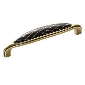 UCHWYT Meblowy Ceramiczny 144x27 COSMOPOLITAN Klasyczny Stare Złoto L-128