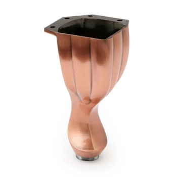 NÓŻKA Meblowa 140 mm Metalowa do Szafki Sofy Mebli Retro Antyk STARA MIEDŹ