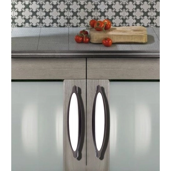UCHWYT Meblowy Ceramiczny 144x27 COSMOPOLITAN Klasyczny Grafit Czarny L-128