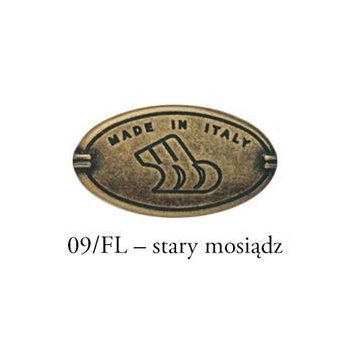 UCHWYT Meblowy DECORA Ceramiczny 112x22 Rączka Stary Mosiądz Biały L-96 mm