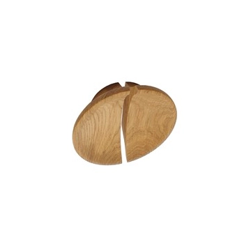 Uchwyty do mebli półokrągłe dębowe - 2 szt. 156 mm