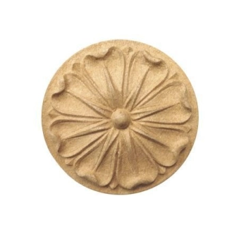 DEKOR 65 mm Okrągła Rozeta Ornament Ozdobny Dekoracyjny z Pyłu Drzewnego