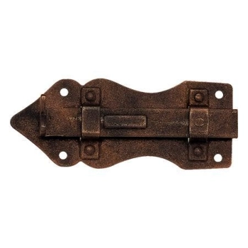 ZASUWKA do Mebli 85x43 mm RYGIEL Skrzyń Szafek Antyk Retro STARE ŻELAZO