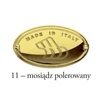 UCHWYT Meblowy 342x25 CALEIDO Relingowy Designerski Rączka ZŁOTY L-320 mm