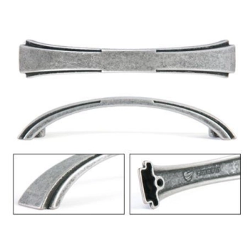 UCHWYT Meblowy DORIS 157x29 Retro Art Deco Klasyczny Stara Stal L-128 mm