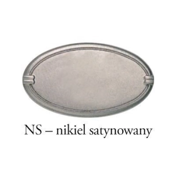 UCHWYT Meblowy 130x25 mm LUGANO Rączka Szafki Klasyczna NIKIEL MAT L-96 mm