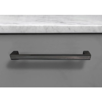 UCHWYT Meblowy 330x16 LERICI Rączka Szafki Radełkowany CZARNY MAT L-320