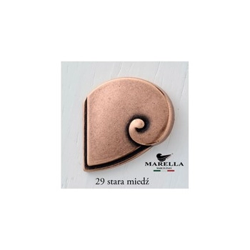 UCHWYT Meblowy DECORA Ceramiczny 112x22 Retro Stara Miedź Czarny L-96