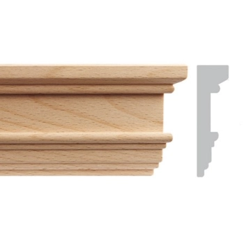 LISTWA, GZYMS DREWNIANY OBUDOWA KOMINKA EM00418