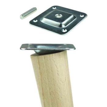 NÓŻKA Meblowa 350 mm Drewniana Skośna Okrągła Szafki Sofy Mebli Noga Drewno