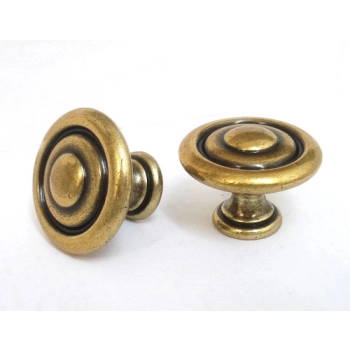 GAŁKA Meblowa 35 mm CENTRO Retro Vintage Antyk Rączka Uchwyt STARE ZŁOTO