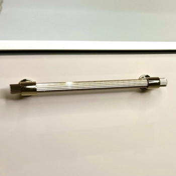 UCHWYT Meblowy 360x12 Rączka Szafki Ritmo Art Deco Ryflowany ZŁOTY L-320