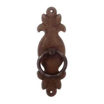 UCHWYT Meblowy RUSTICO z kołatką 115x50 mm Stare Żelazo Styl Rustykalny
