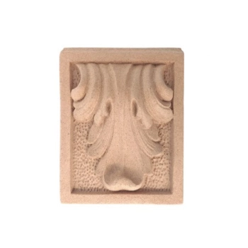 KAPITEL Z DEKOREM LIŚĆ AKANTU Z PYŁU DRZEWNEGO 80XH105 MM F560645