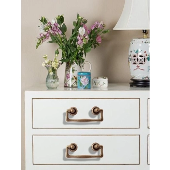 UCHWYT Meblowy Ruchomy Vintage Retro Stary Mosiądz L-64 mm