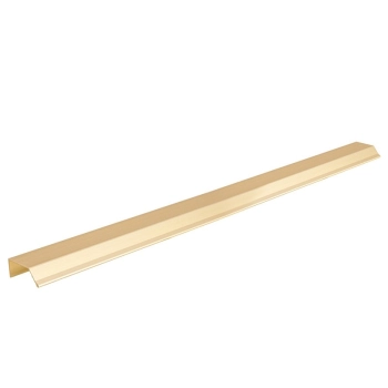 UCHWYT Meblowy Krawędziowy 400x42 mm Listwowy Mosiądz Szczotkowany L-320