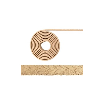 DEKOR Listwa w Rolce 2150x34 mm do Frontów Ozdobne Liście z Pyłu Drzewnego