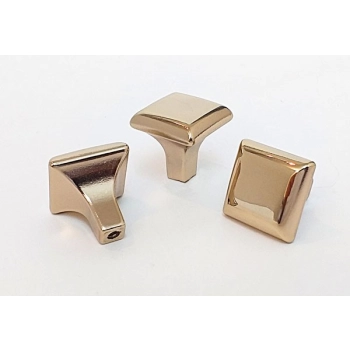 GAŁKA Meblowa 25x25 Rączka SOLO Uchwyt Szafki Retro Antyk ZŁOTY Połysk