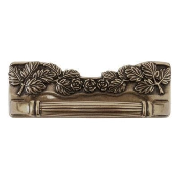 UCHWYT Meblowy 113x40 PEONIA Rączka Szafek Retro Vintage Stary MOSIĄDZ L-96