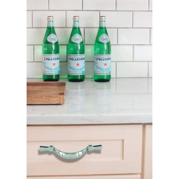 UCHWYT Meblowy MALVA 154x28 Retro Vintage Klasyczny CHROM Połysk L-96 mm