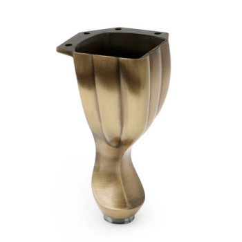 NÓŻKA Meblowa 140 mm Metalowa do Szafki Sofy Mebli Retro Antyk MOSIĄDZ