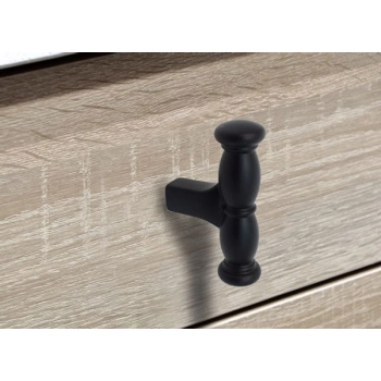 GAŁKA Meblowa 55x15 T-BAR ACCADEMIA Retro Vintage Rączka Uchwyt CZARNY Mat