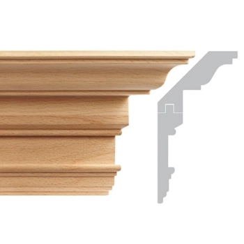 LISTWA, GZYMS DREWNIANY RZEŹBIONY EM00417