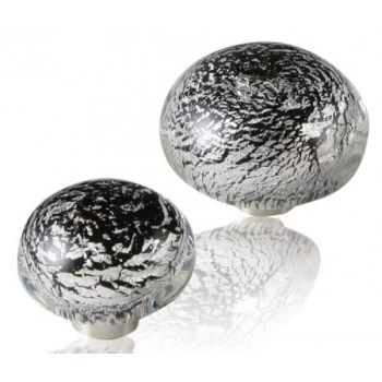 GAŁKA Meblowa 38 mm Szkło Kryształowe Murano Rączka Uchwyt CHROM Połysk