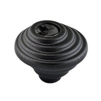 GAŁKA Meblowa 72 mm TWIST kryształ SWAROVSKI Rączka Designerska CZARNY MAT