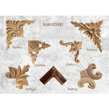 ORNAMENT NAROŻNIK Z PYŁU DRZEWNEGO F568869