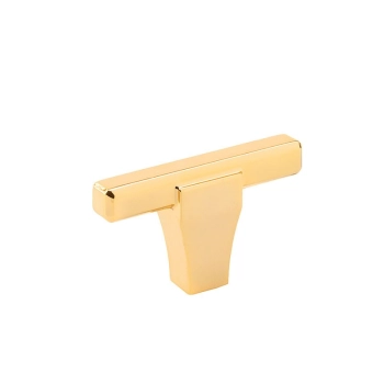 GAŁKA Meblowa 50x9 T-BAR LITTERA Nowoczesny Designerski Uchwyt ZŁOTY Połysk