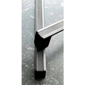 UCHWYT Meblowy 330x16 LERICI Rączka Szafki Radełkowany CZARNY MAT L-320