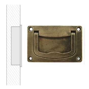 UCHWYT Meblowy Wpuszczany MARINA Retro Vintage Classic Patyna