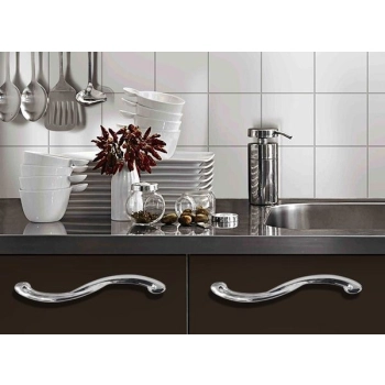 UCHWYT Meblowy SINUOSA 270x40 Klasyczny Retro Vintage CHROM Połysk L-224 mm