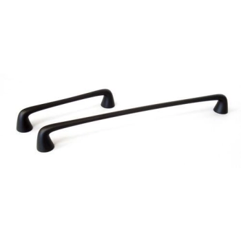 UCHWYT Meblowy 184x35 Relingowy TONDA Rączka CZARNY MATOWY L-160 mm