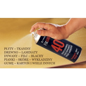 KLEJ FIXGRIP 40 W SPRAYU 600 ML - FG00001