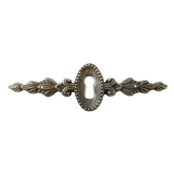 SZYLD Meblowy 115x34 na Klucz do Zamków Meblowych Retro Mosiądz Patyna