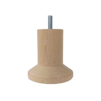 NÓŻKA Meblowa 120 mm Drewniana Wkręcana Szafki Sofy Mebli Noga Drewno BUK