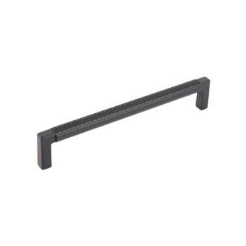 UCHWYT Meblowy 168x12 TRAMA Relingowy Radełkowany Rączka CZARNY L-160 mm