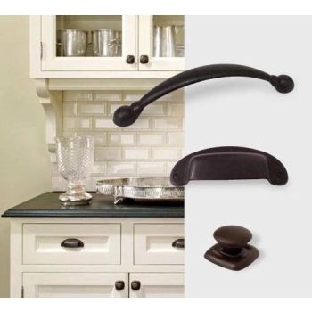 UCHWYT Meblowy 140x14 ARNICA Rączka Szafek MOSIĄDZ Retro Ciemny BRĄZ L-128