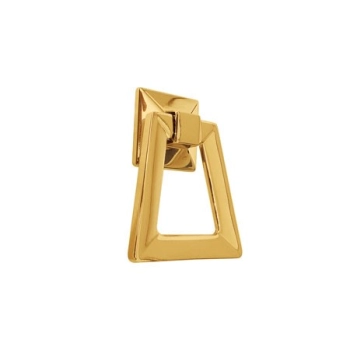 UCHWYT Meblowy 55x70 mm CLOE Rączka Szafki Kołatka Gałka ZŁOTY Połysk