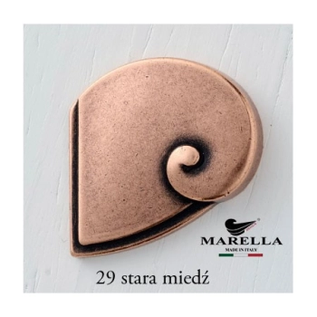 UCHWYT Meblowy 175x15 Relingowy ACCADEMIA Dekoracyjny Stara Miedź L-128