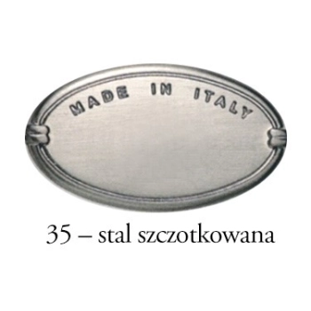 WIESZAK Ścienny Haczyk na Ubrania Owalny Ozdobny Dekoracyjny Nikiel
