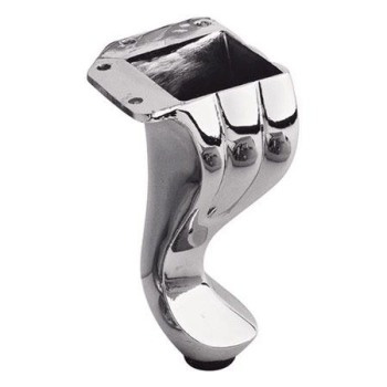 NÓŻKA Meblowa 140 mm Metalowa do Szafki Sofy Mebli Retro Antyk CHROM Połysk