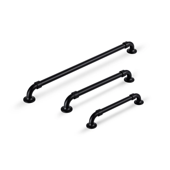 UCHWYT Meblowy NAVY 180x36 mm Vintage LOFT Industrialny CZARNY MAT L-160