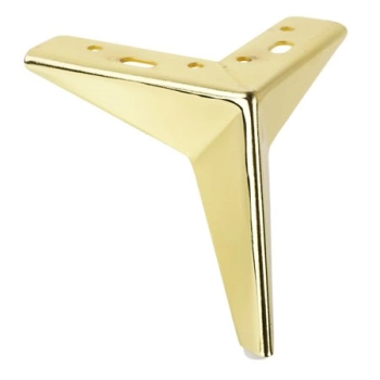 NOGA Meblowa 135 mm Metalowa do Szafki Sofy Narożnika Mebli ZŁOTY Połysk