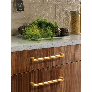 UCHWYT Meblowy 170x14 Relingowy COLIBRI Retro Reling ZŁOTY Połysk L-160