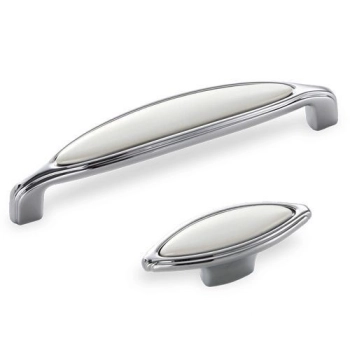 UCHWYT Meblowy Ceramiczny 144x27 COSMOPOLITAN Klasyczny CHROM Połysk L-128