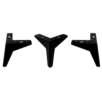 NOGA Meblowa 135 mm Metalowa do Szafki Sofy Narożnika Mebli CZARNY MAT